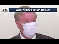 Lindsey Graham Breaks The Law While Begging For Money