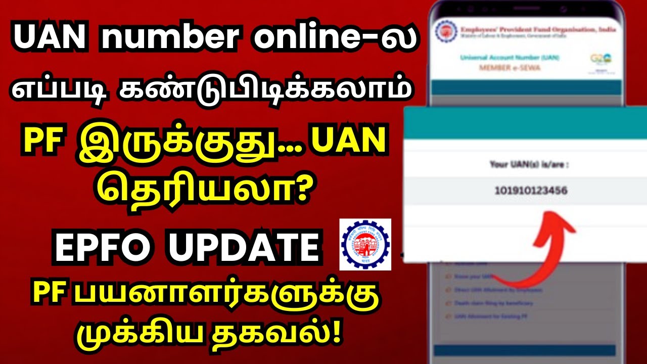 UAN number online ல எப்படி கண்டுபிடிக்கலாம் 