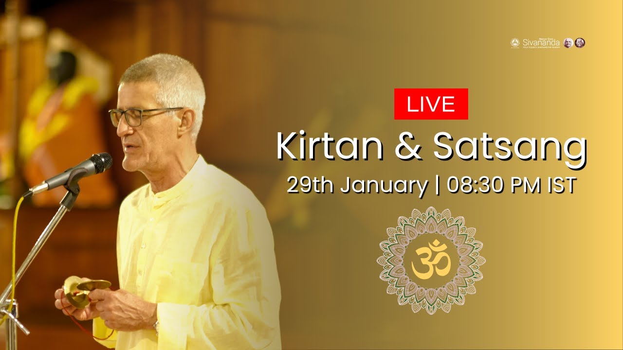 Join Us for Kirtan and Satsang – Live from Sivananda Ashram