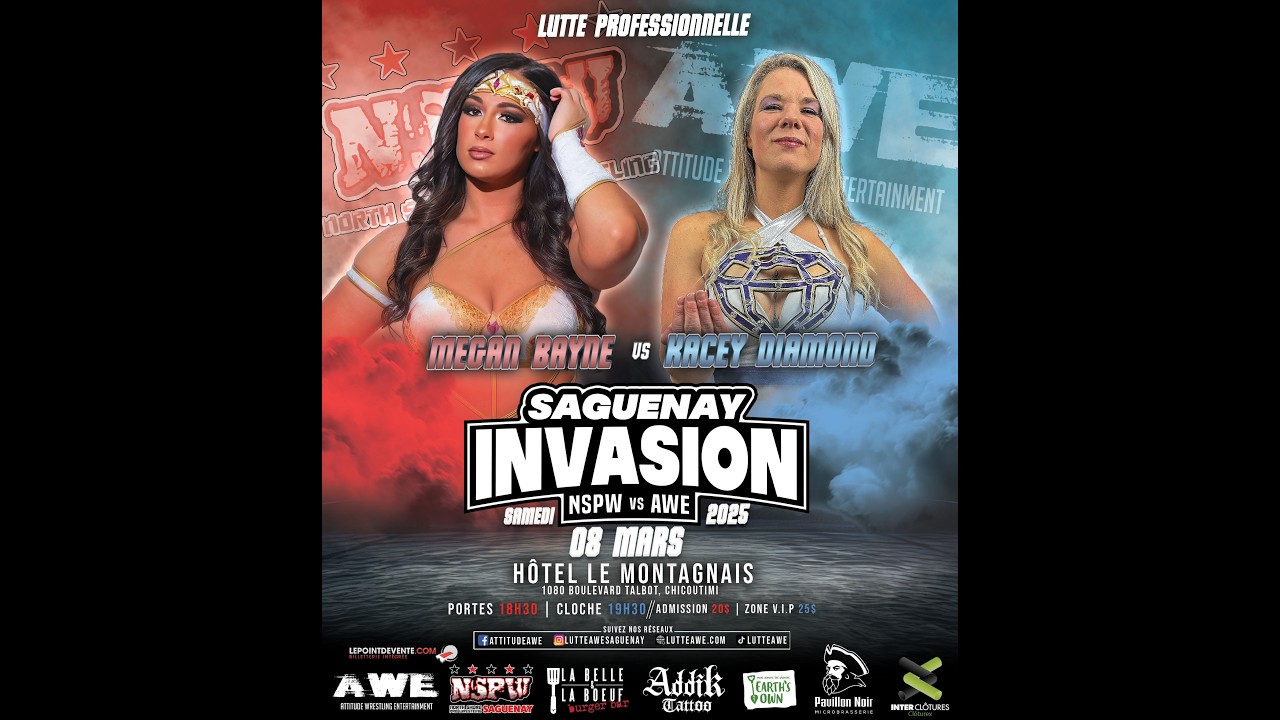 Megan Bayne (AEW) vs Kacey Diamond   Invasion 2025 Chicoutimi