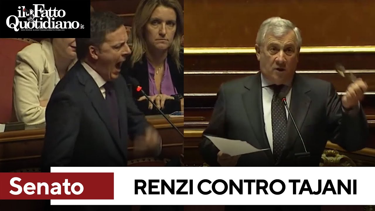 Renzi vs Tajani: 