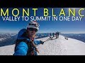Mont blanc 4810m  in one day from valley to summit and back  chamonix