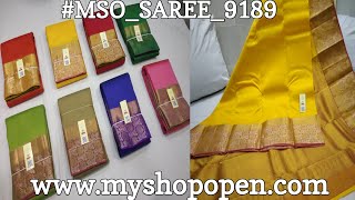 #MSO_SAREE_9189 : New Launch Pure Soft Kanjivaram Silk Saree Collections screenshot 5