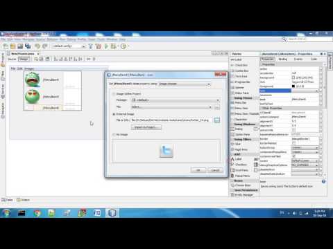 Menu Creation in NetBeans