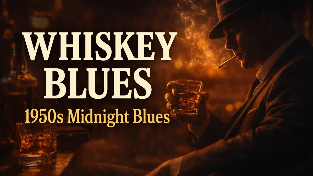 Relaxing Whiskey Blues – 1950s Midnight Blues for Men.