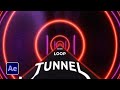 Infinite Tunnel Loop Motion Graphics in After Effects | Tutorial