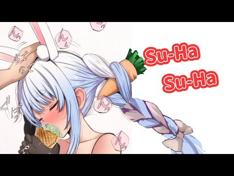 Pekora gives her first try at mint chocolate ice pop【Hololive Eng sub】【Usada Pekora】