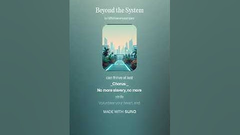 Beyond the System 3 (AI Song) by #Suno lyrics by Meta Llama 3.2 AI Artificial Intelligence