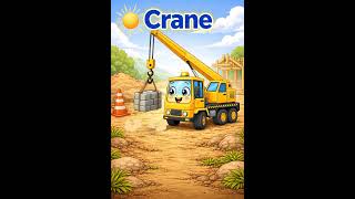 Crane Adventure! 🚧 Learn About Cranes for Kids | Construction Vehicle Learning #preschoollearning