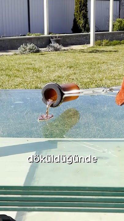 Kurşun Geçirmez Bir Cama Lav Dökülürse Ne Olur? #shorts