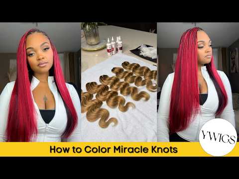 How I dyed Miracle Knots | Feather Crochet | Ft. Ywigs | VandyVanity