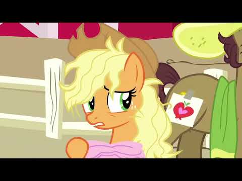 MLP - Candy Apples taking a picture with Applejack