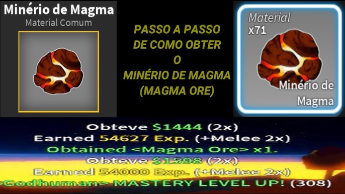 Como conseguir magma ore Blox Fruits 2023 - PROJAKER