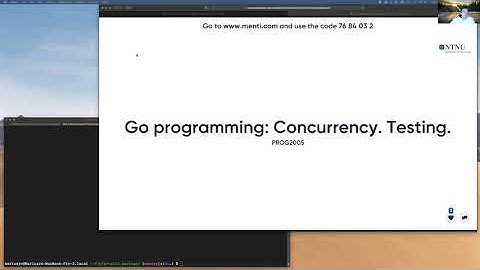 Go programming: Concurrency. (and Testing).