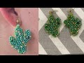 Aretes Bordados|Cactus Earrings|Embroidery|Aretes de Cactus