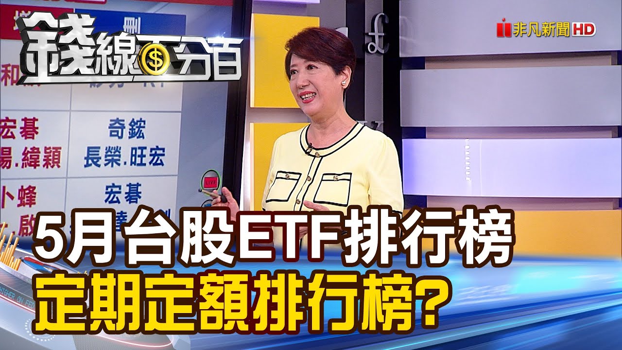 《5月台股ETF排行榜 人氣!績效!大比拚!》【錢線百分百】20230619-3│非凡財經新聞│