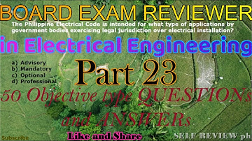 REE || Board Exam Reviewer in Electrical Engineering(50 Objective Type Questions and Answers)Part 23