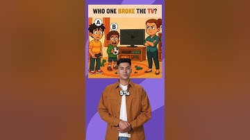 Who One Broke The Tv ? #quiz #riddles #puzzle #quiztime #shorts