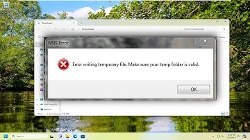 Fix: Error Writing a Temporary File, Make Sure Your Temp Folder Is Valid