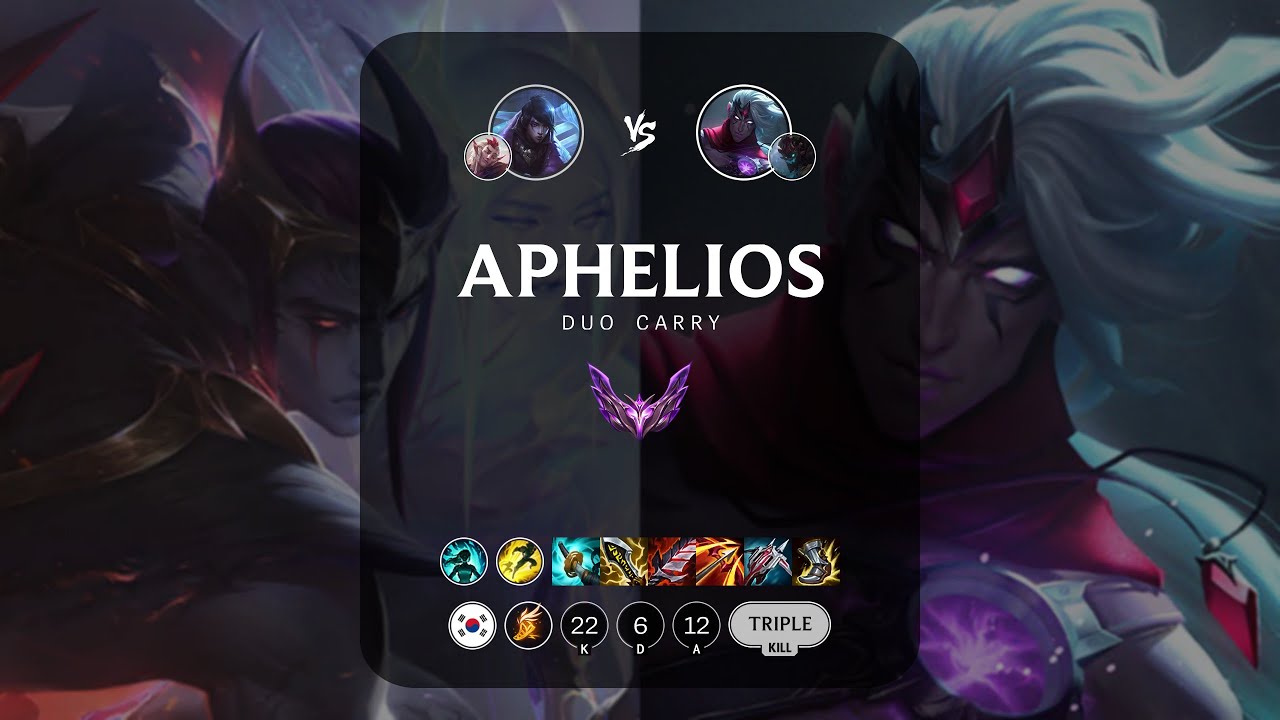 Aphelios ADC vs Varus - KR Master Patch 13.10