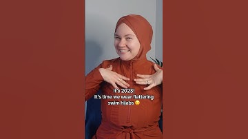 Taking modest swimwear to another level of cute! We finally have a flattering swim hijab! #burkini