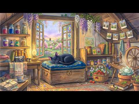 Oldies Music from Another Room on a Quiet Spring Morning | Cozy Cottage Window Vibes thumbnail