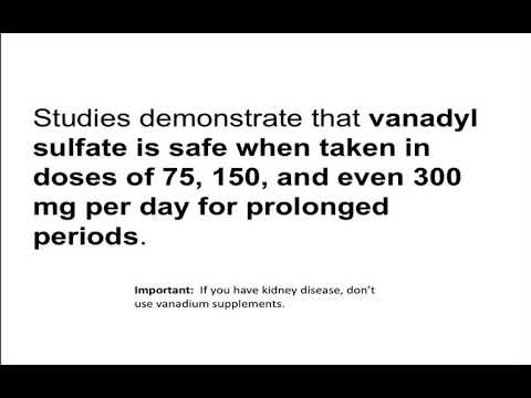 vanadyl sulfate para diabetes vanadyl sulfate para diabetes