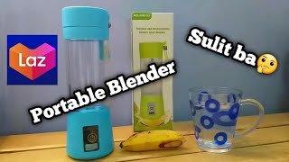 LAZADA Portable and USB Rechargeable Battery Juice Shake Blender (Unboxing + Testing Review)