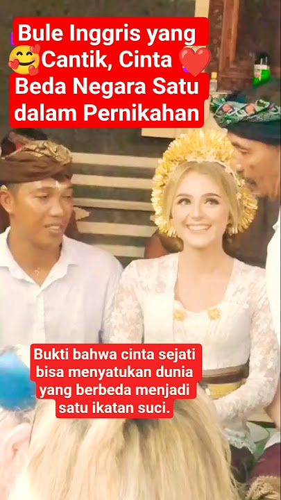Pengantin Bule Inggris Menikah Adat Bali | Cinta Beda Negara, Satu Dalam Janji Suci #shorts