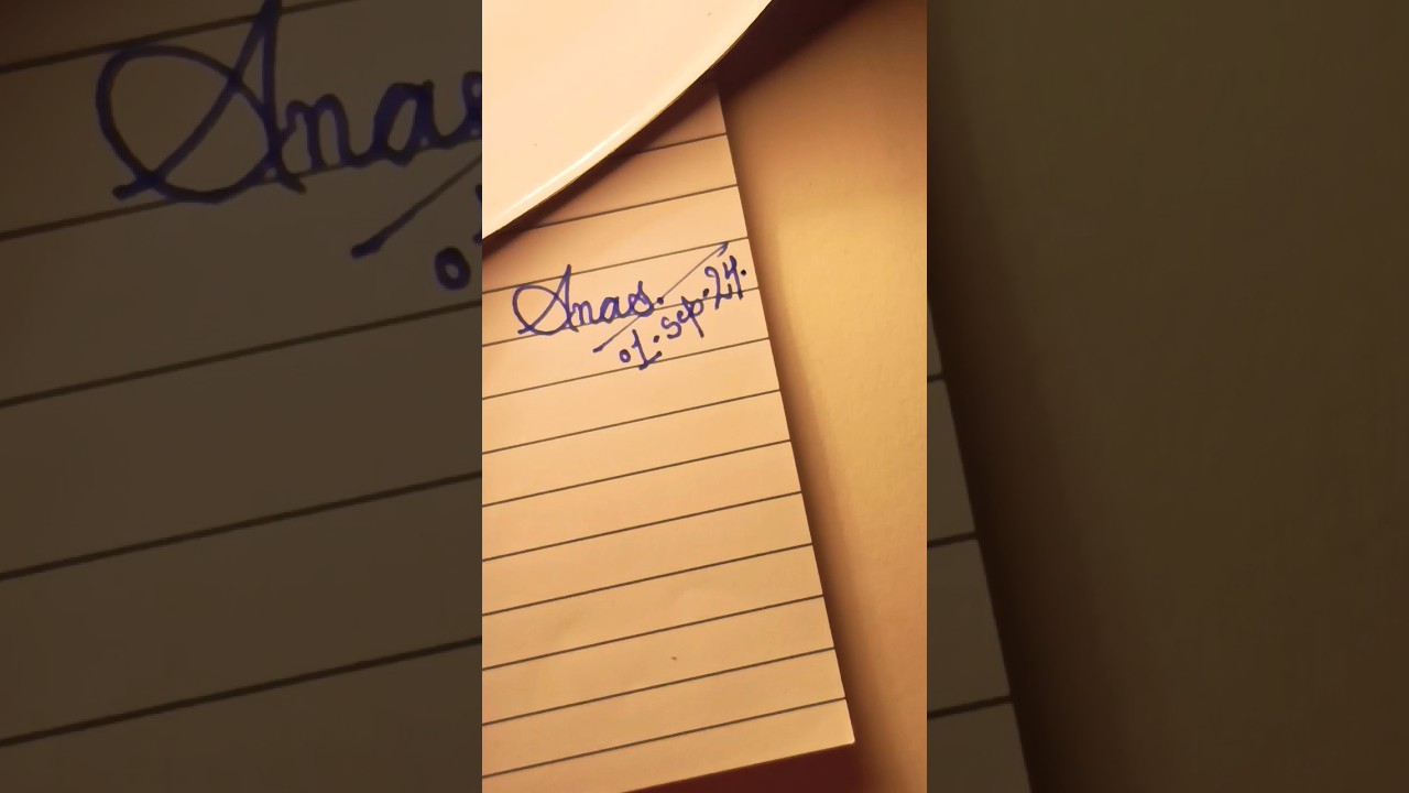 Anas Name Signature style | Writing A for Anas signature 