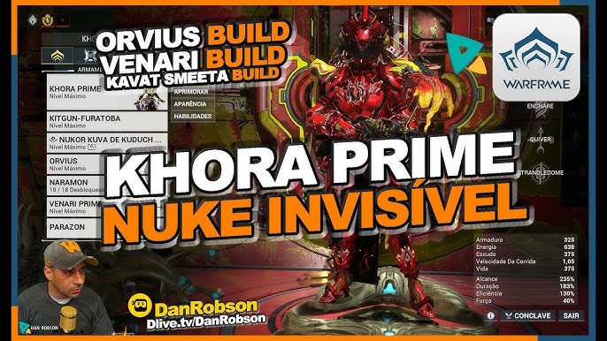 WARFRAME - KHORA PRIME + Builds para Steel Path - Dicas e comparativos com  a minha KHORA NORMAL !! 