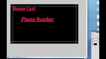 Set-Up Print Ready Business Card with Bleed Photoshop RedLineLV.COM