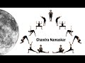 Chandra namaskarstep by step moon salutation lunar yogasan yoga studio