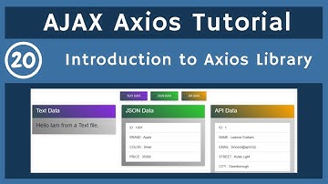 20. Introduction to Axios Library of AJAX | AJAX Tutorial | UiBrains | NAVEEN SAGGAM