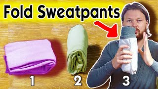 How to Fold Joggers 4 Simple Methods  Tall Paul