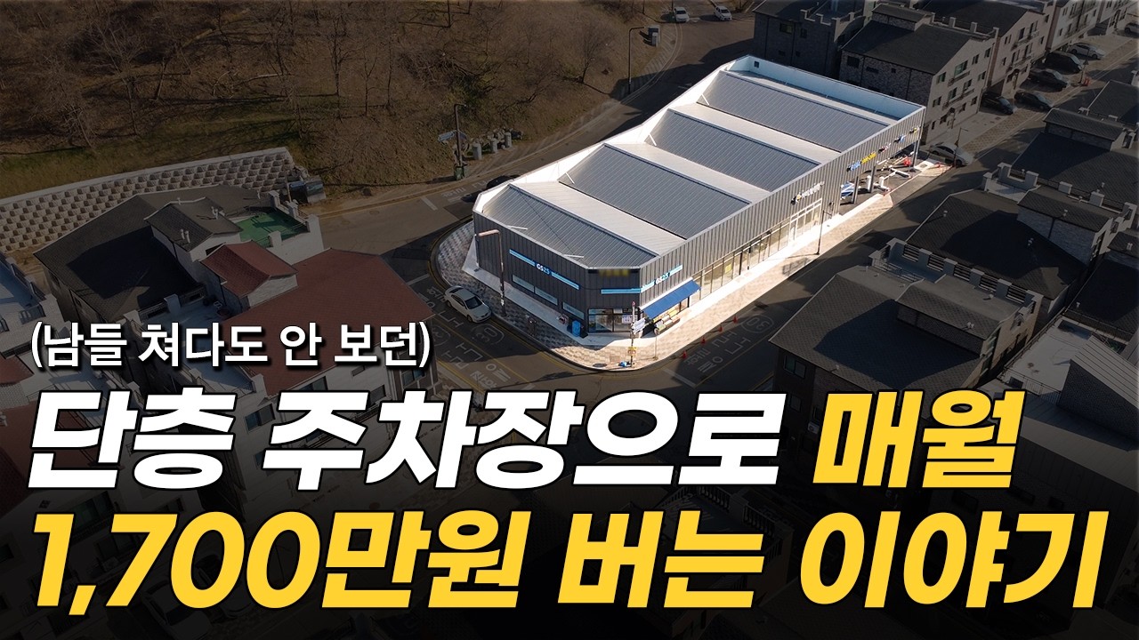 1층짜리 주차장 건물로 매월 1,700만 원 법니다 | 서울 아파트 살 돈으로 건물주 되는 방법 (고수의 하루)