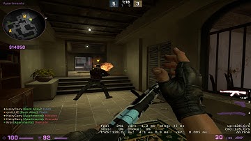 5 Headshot Ace Entry on de_Mirage | Rank A ESEA CS:GO Highlight