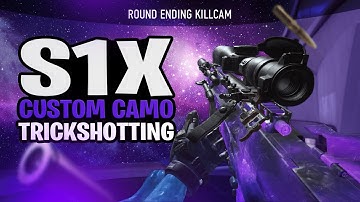 Trickshotting with CUSTOM CAMOS on S1x!