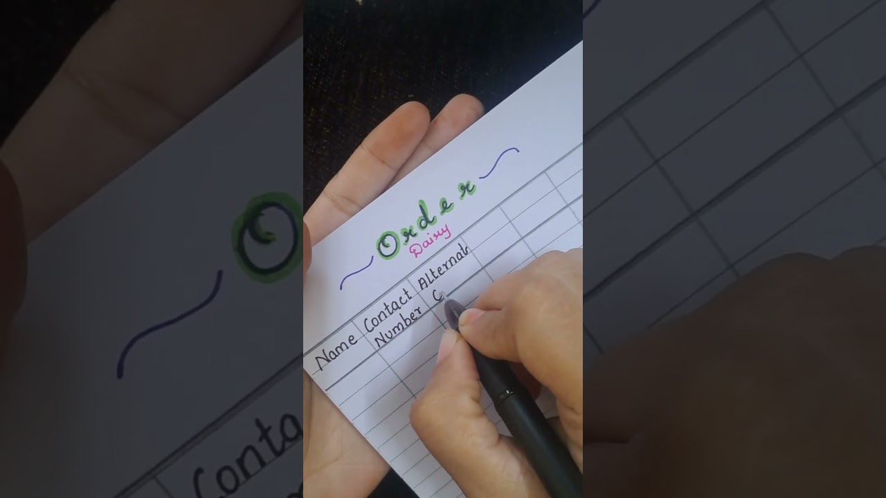 part 1 Always maintain ur pre booking orders record 