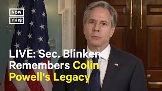 Sec. Antony Blinken Remembers Colin Powell’s Legacy I LIVE