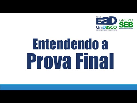 ENTENDA A PROVA FINAL - UNIDOMBOSCO