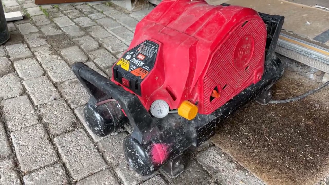 Kompressor MAX Power Lite AKHL 1260E/EX med dyckertpistol och slangvinda