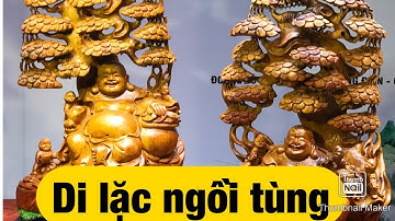 Tượng gỗ di lặc ngồi tùng gỗ hương - TƯỢNG GỖ NGUYỄN HỒNG 0987336318