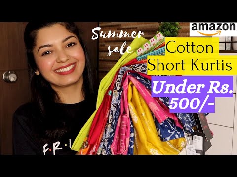Amazon Kurtis Haul Under 500rs / Best Cotton Crepe Kurtis Kurta Sets / Upto  50% Off - YouTube