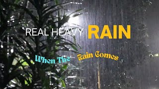 Real Rain In The Night for Relax and Sleepy