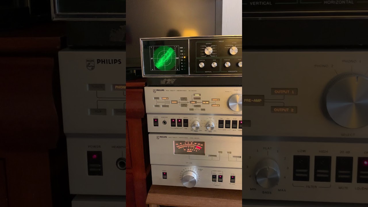 Heathkit AudioScope AD 1013 testing for eBay sound system Philips