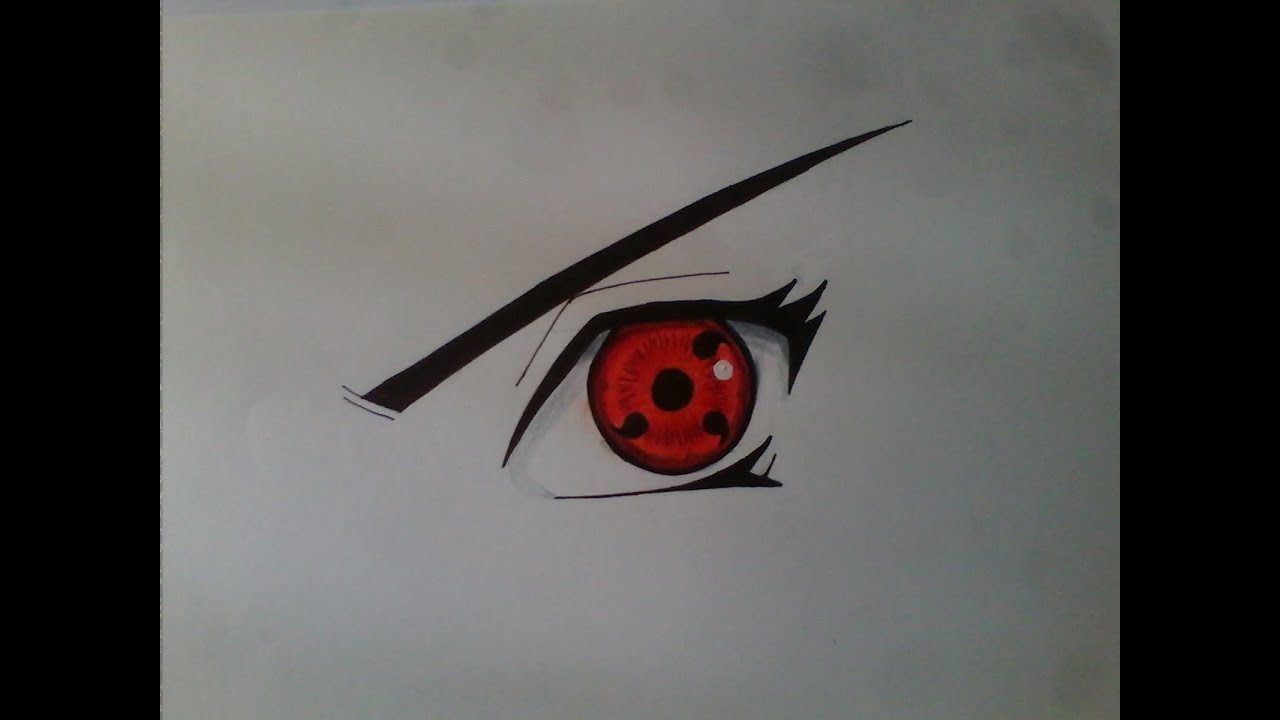 Tutorial Como Desenhar O Olho Sharinganhow To Draw The Sharingan Eyenaruto