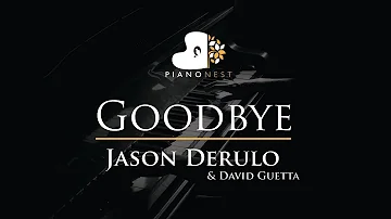 Jason Derulo x David Guetta - Goodbye ft Nicki Minaj  - Piano Karaoke / Sing Along Cover with Lyrics