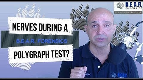 Anxious, nervous person on a polygraph, lie detector test. How do nerves affect the polygraph test?