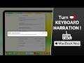 How do I Turn OFF the Mac Neo keyboard Narrator!